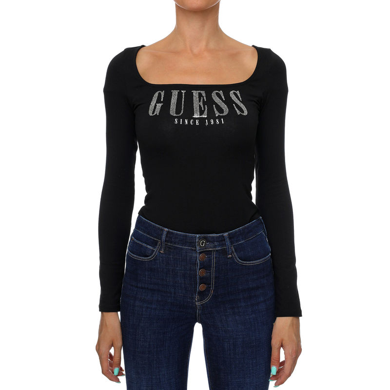 Ženski top Guess LS HEVELINA BODY