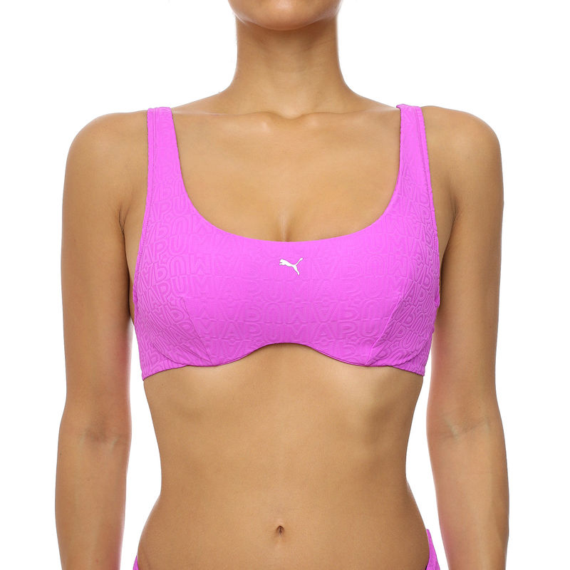 Ženski kupaći gornj deo Puma Swim women jacquard scoop top