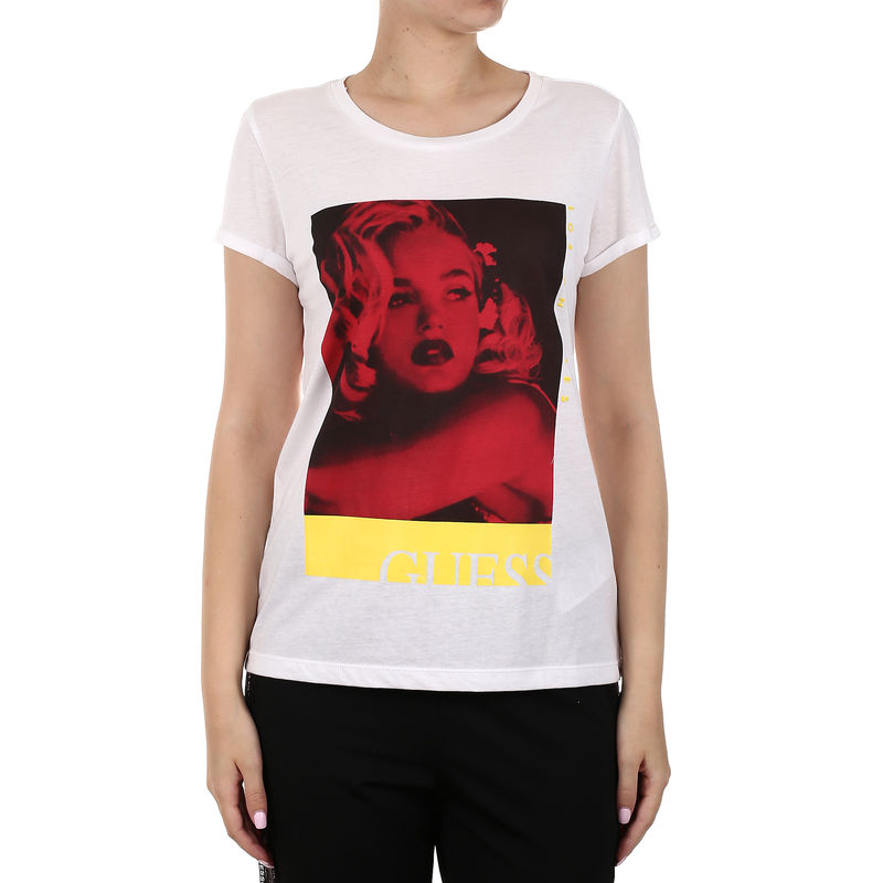 Ženska majica Guess SS CN FACE T-SHIRT