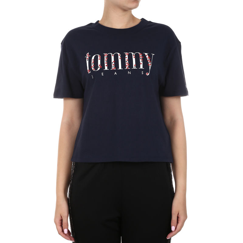 Ženska majica Tommy Hilfiger FLORAL EMBROIDERY TEE