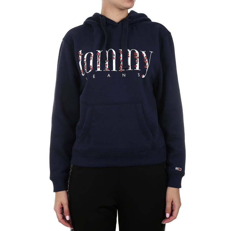 Ženski duks Tommy Hilfiger FLORAL LOGO HOODIE