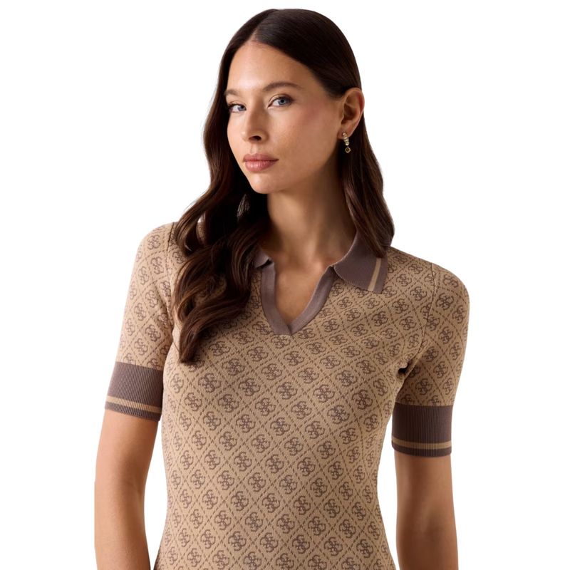 Ženska haljina Guess Ss lise 4g logo polo stwr dres