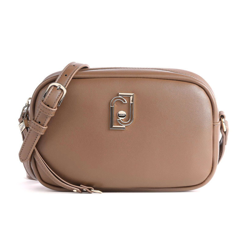 Borsa A Tracolla LIU JO Coerente Camera Case - Grigio Beige, 24x17x8 Cm, Tracolla Regolabile