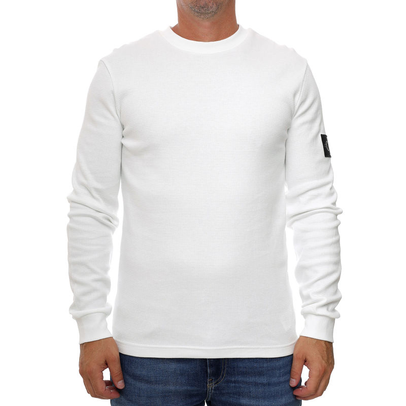 Muška majica Calvin Klein Nos Badge Waffle Ls Tee