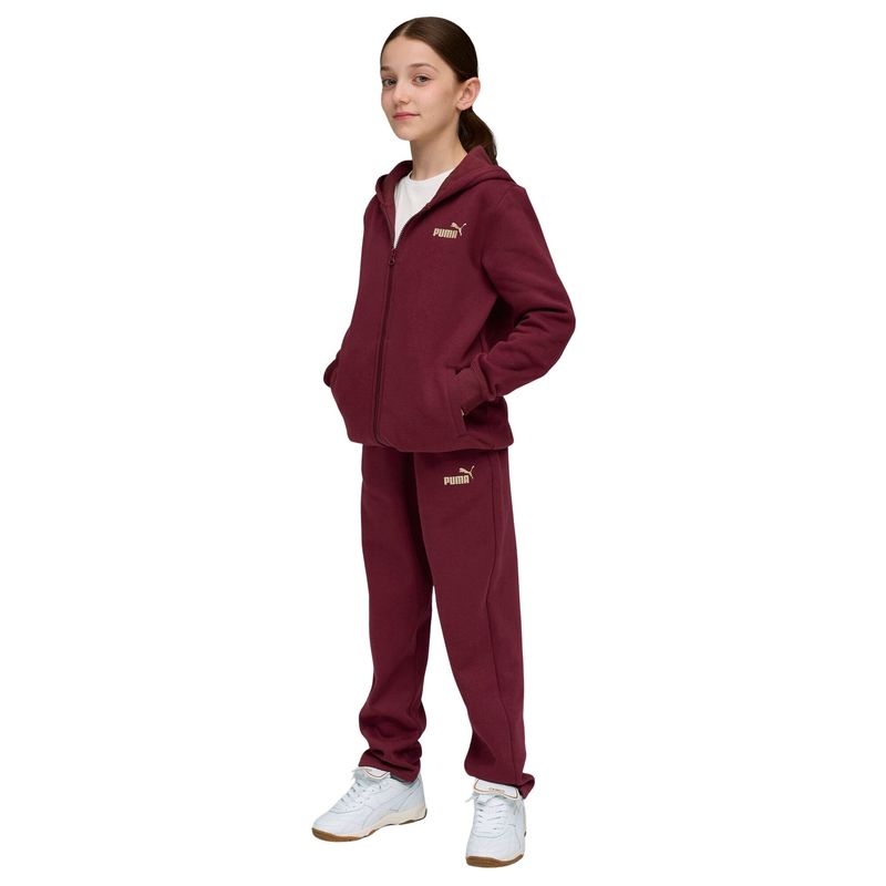 Ženska trenerka Puma Metallic hooded sweat suit fl g