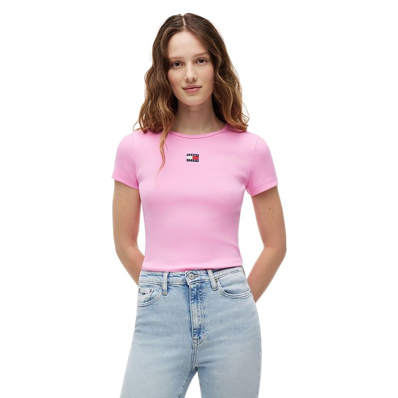 Ženska majica Tommy Hilfiger tjw slim badge rib tee