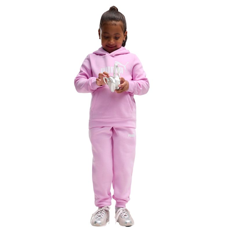 Dečija trenerka Puma Ess 2 color no. 1 logo hoodie fl b