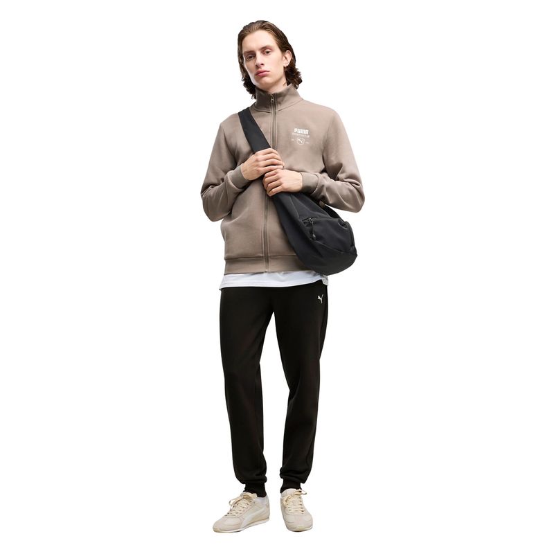 Muška trenerka Pumatech Material mix full-zip hoodie dk