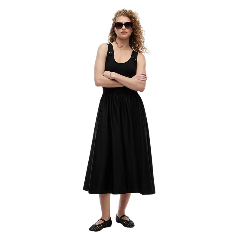 Ženska haljina Tommy Hilfiger 5x2 rib mix media dress