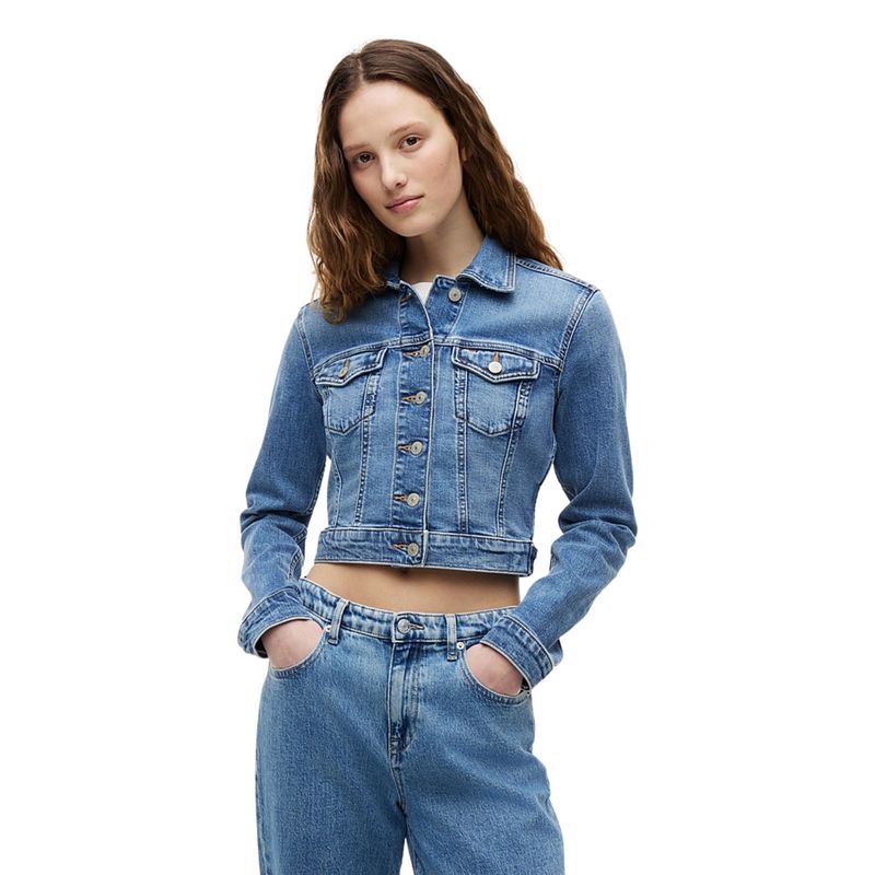 Ženska jakna Tommy Hilfiger new slim trucker jacket
