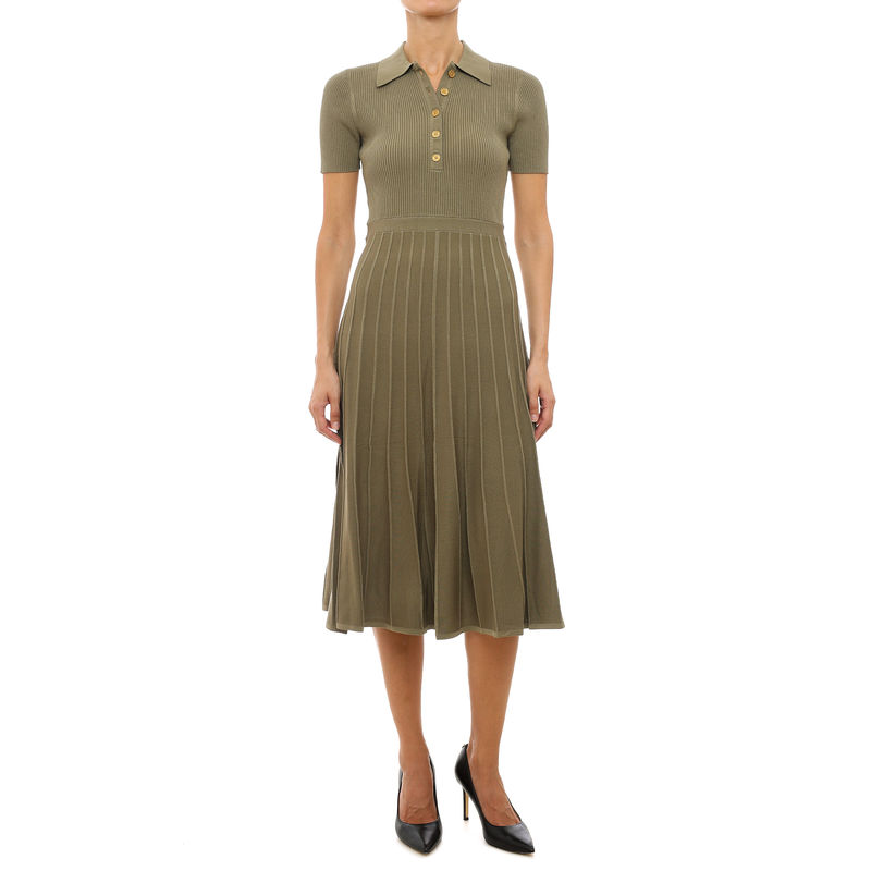 Ženska haljina Michael Kors Fit n flare polo ss midi