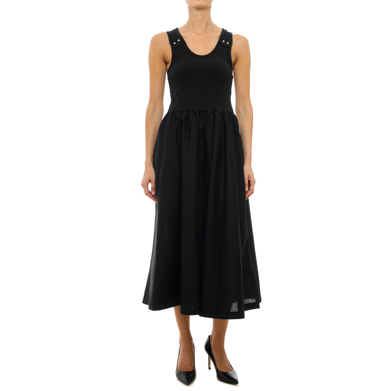 Ženska haljina Tommy Hilfiger 5x2 rib mix media dress