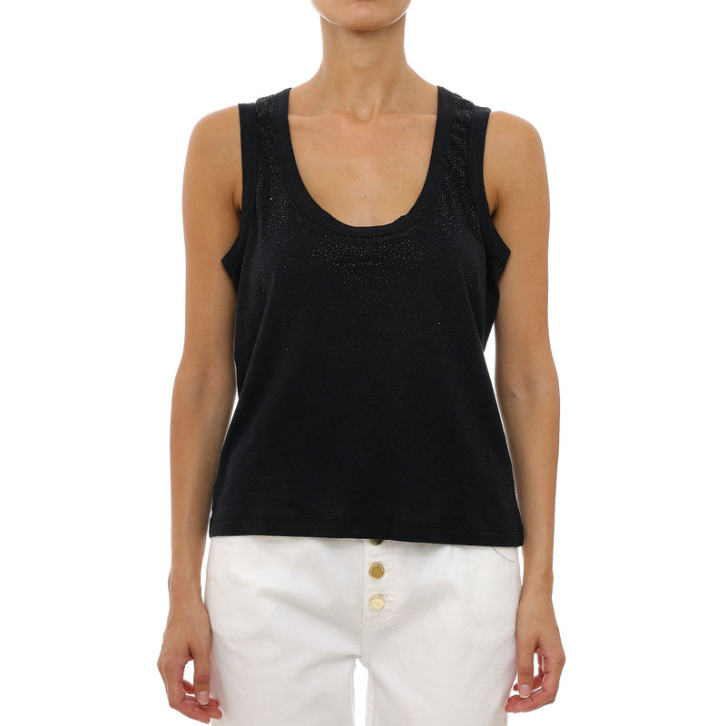 Ženska majica Lola By maite strap top with rhinestones
