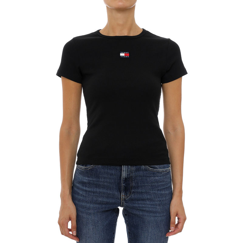Ženska majica Tommy Hilfiger tjw slim badge rib tee