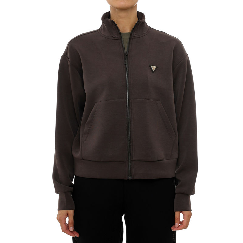 Ženska trenerka gornji deo Guess Ath olympe high neck full zip swea