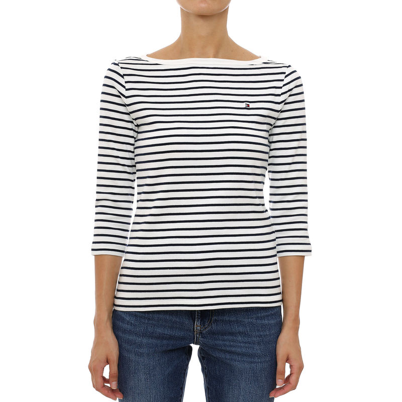 Ženski duks Tommy Hilfiger Cody boat-nk 3/4 slv tee