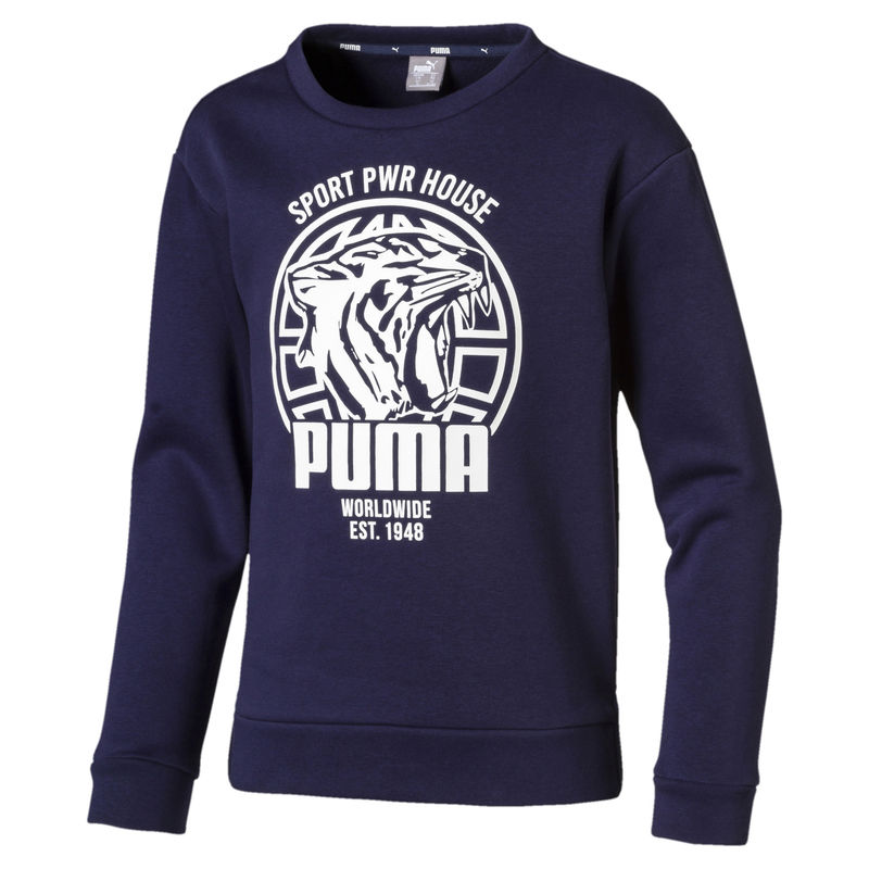 Dečiji duks Puma Alpha Graphic Crew FL B