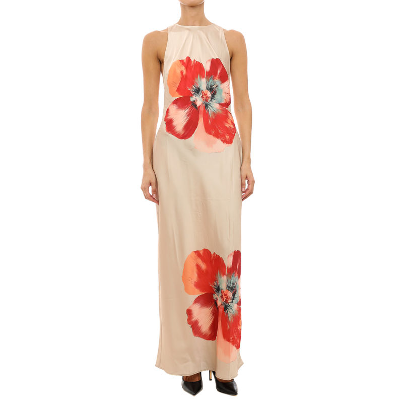 Ženska haljina Vero Moda Reba hibisca ankle dress