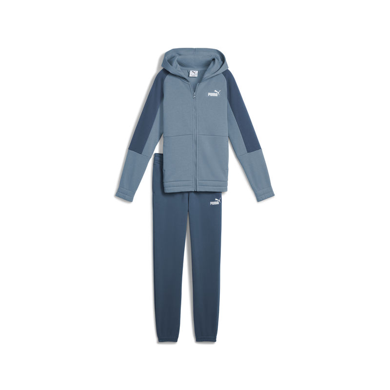 Dečija trenerka Puma Ess block hooded full-zip sweat suit fl b