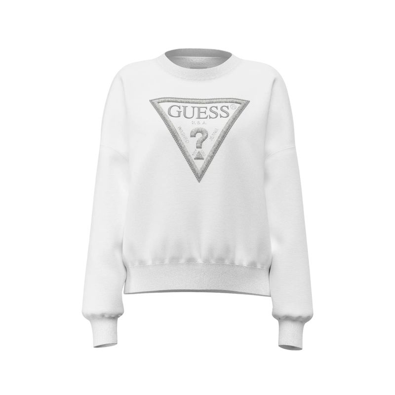 Ženski duks Guess Cn triangle glitter sweatshirt