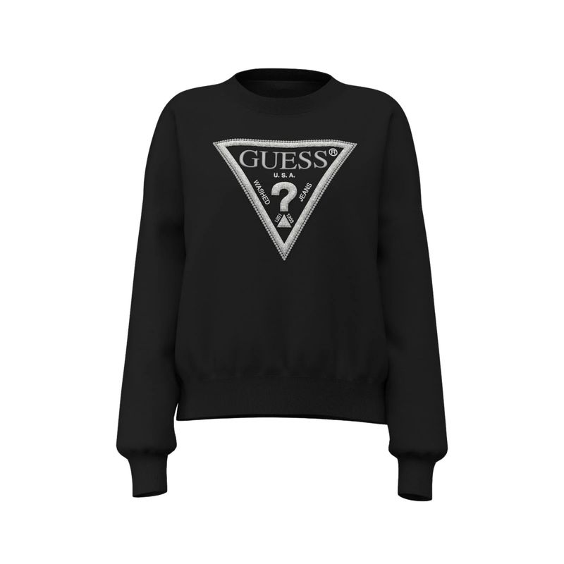 Ženski duks Guess Cn triangle glitter sweatshirt