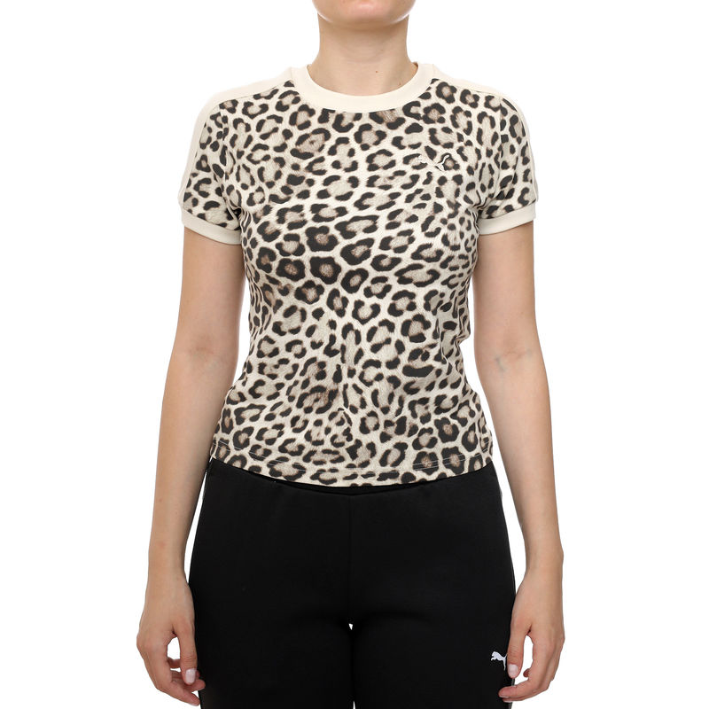 Ženska majica Puma T7 leo luxe aop slim tee