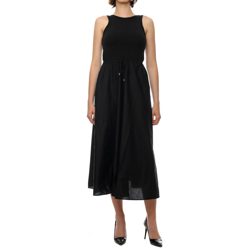 Ženska haljina Tommy Hilfiger 5X2 Rib/ Poplin dress Ns