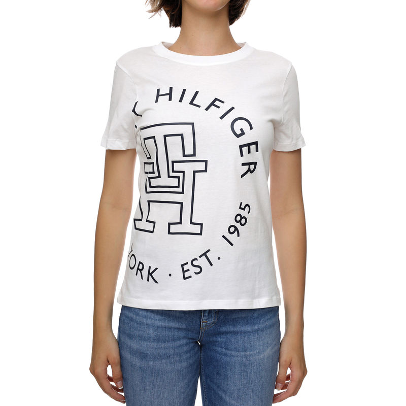 Ženska majica Tommy Hilfiger Reg Exploded Th C-Nk Ss