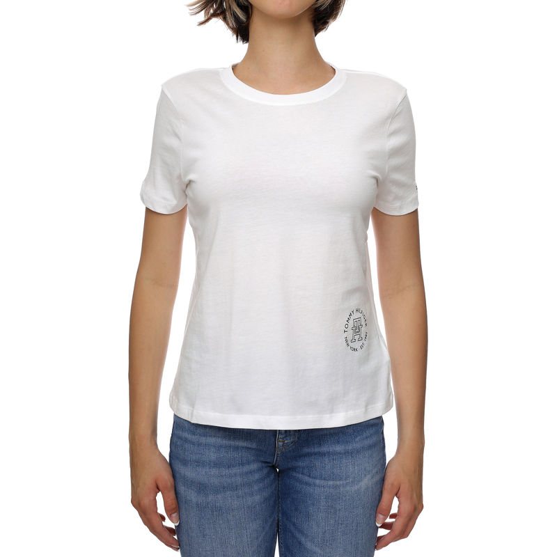 Ženska majica Tommy Hilfiger Reg Round Md Th C-Nk Ss