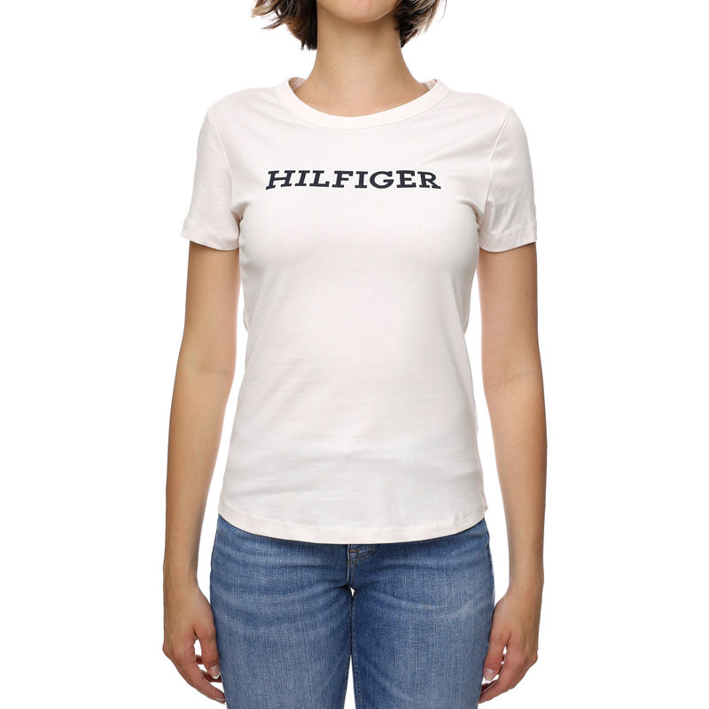 Ženska majica Tommy Hilfiger Slim Monotype Print C-Nk Ss