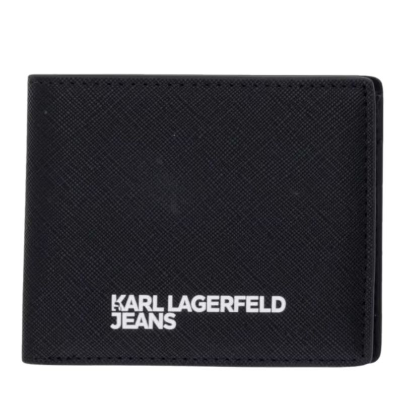 Muška futrola za kartice Karl Lagerfeld logo saffiano wallet