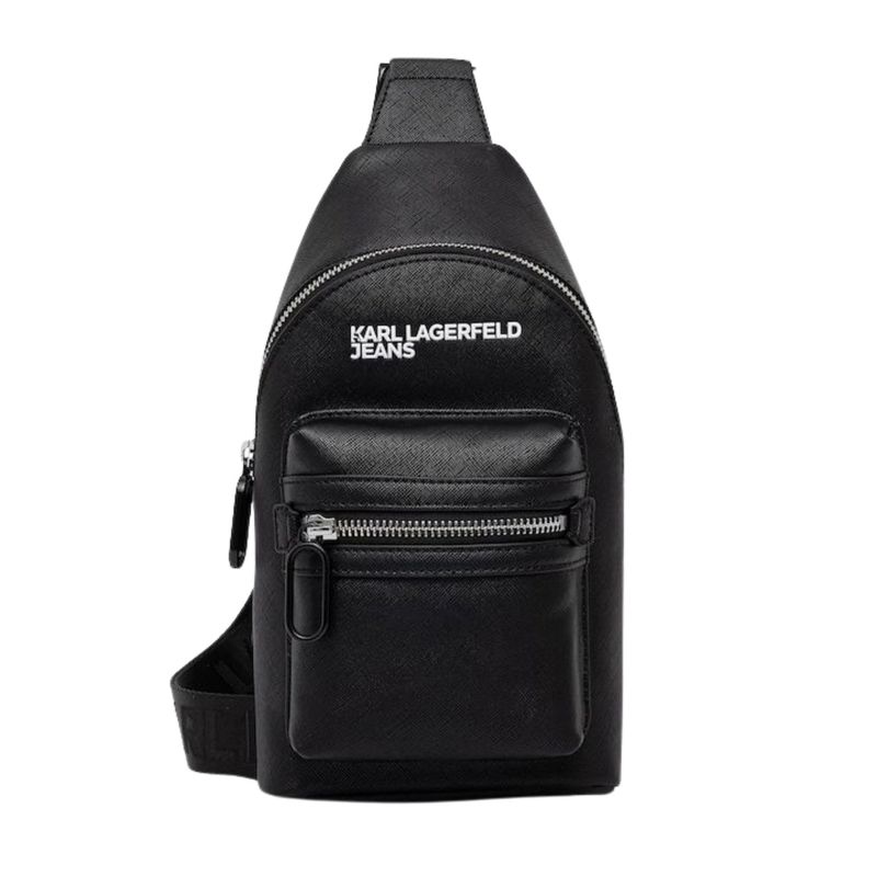 Muška torba Karl Lagerfeld logo saffiano slingbag