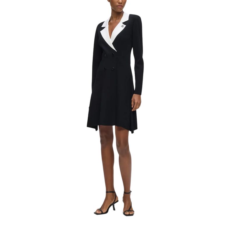 Ženska haljina Karl Lagerfeld contrast knit dress
