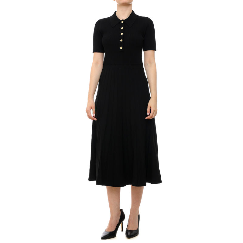 Ženska haljina Michael Kors Fit n flare polo ss midi