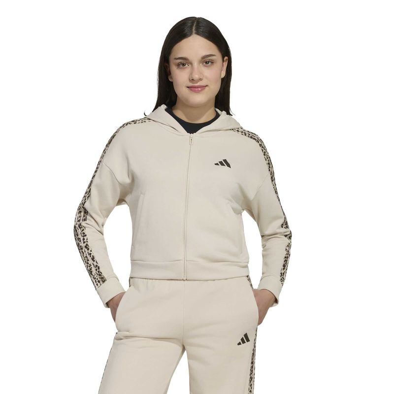 Dečiji duks sa zipom i kapuljačom adidas Jg an 3s ft fz