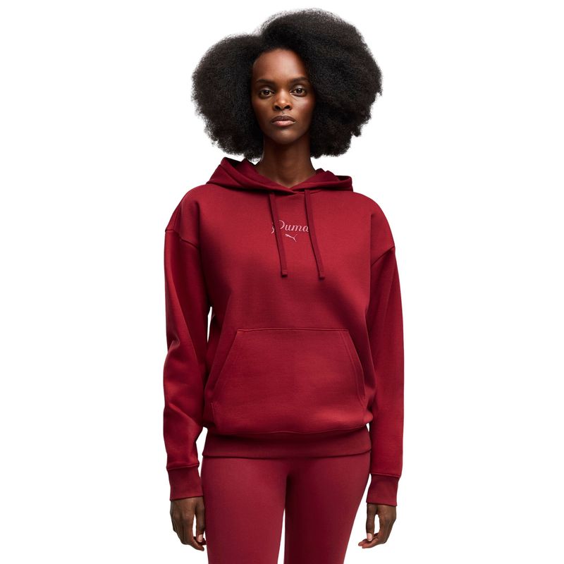 Ženski duks Puma Ess script comfort hoodie fl