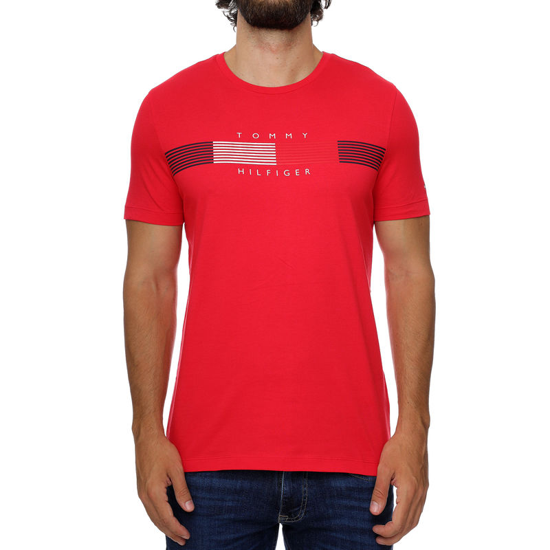 Muška majica TOMMY HILFIGER CHEST CORP STRIPE GR