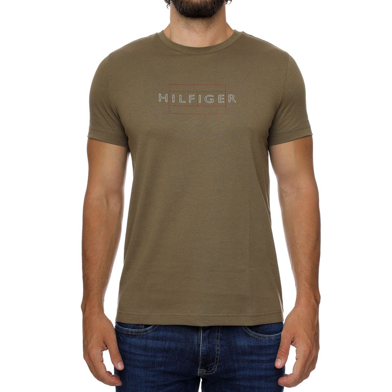 Muška majica TOMMY HILFIGER LINEAR FLAG TEE