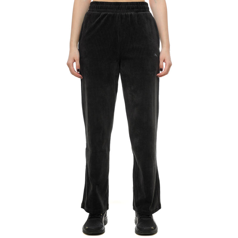 Ženska trenerka donji deo Puma Ess elevated velour rib straight leg pant