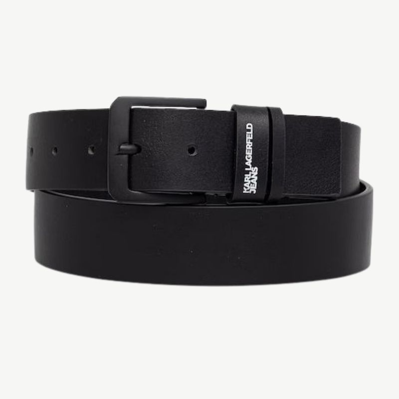 Muški kaiš Karl Lagerfeld contrast loop leather belt