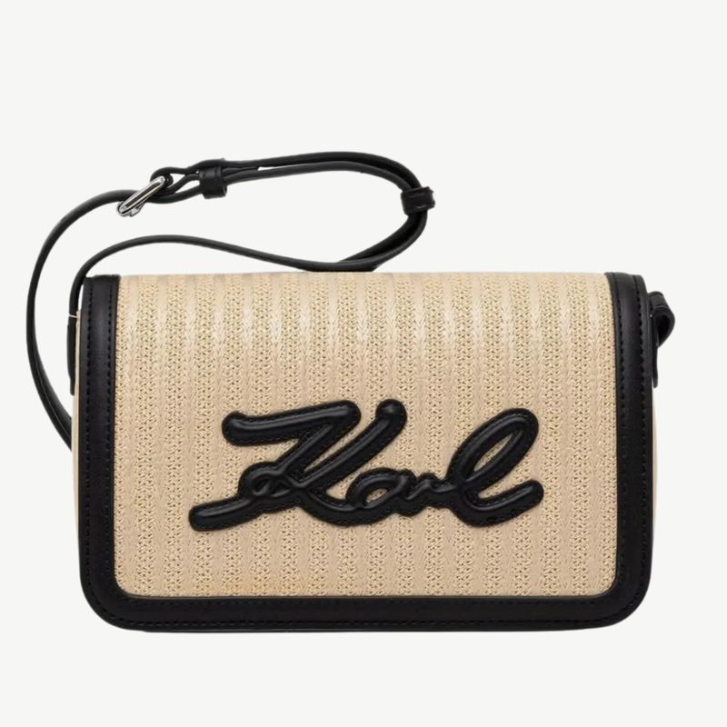 Ženska torba Karl Lagerfeld k/signature raffia crossbody