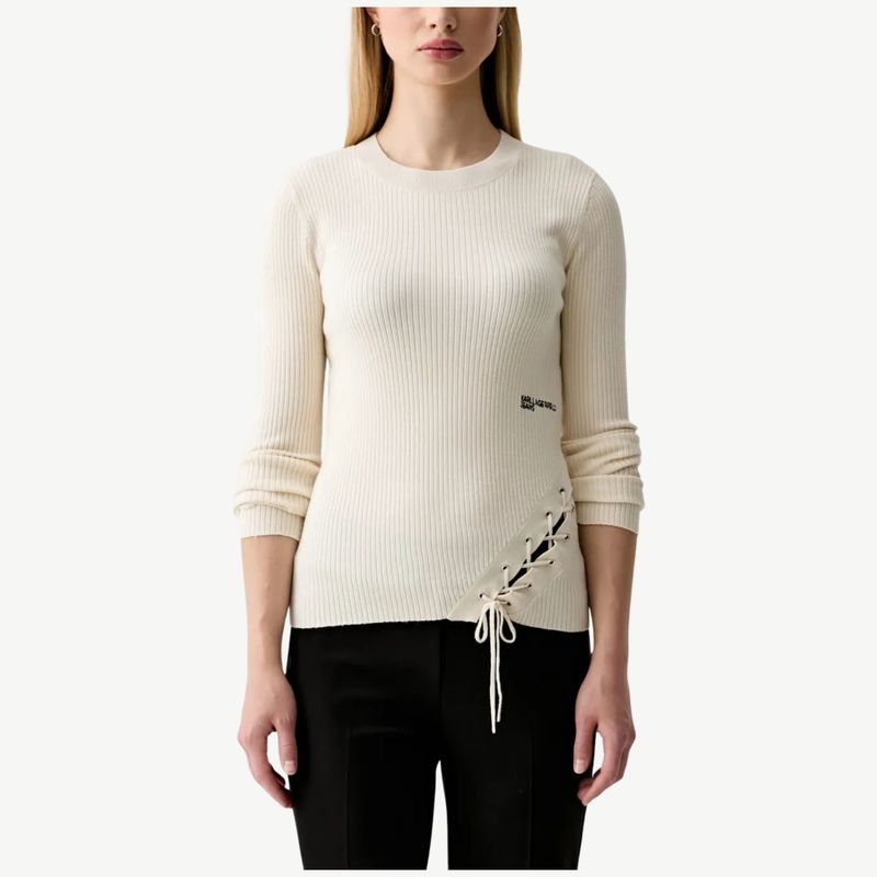Ženski duks Karl Lagerfeld ls knitted sweater