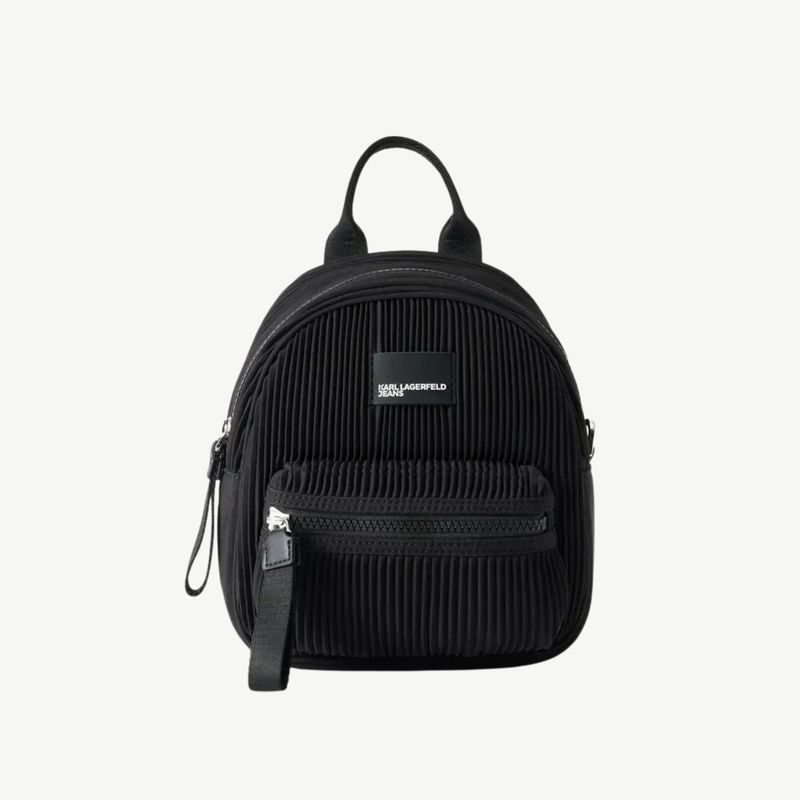 Ženski ranac Karl Lagerfeld pleat nylon sm backpack