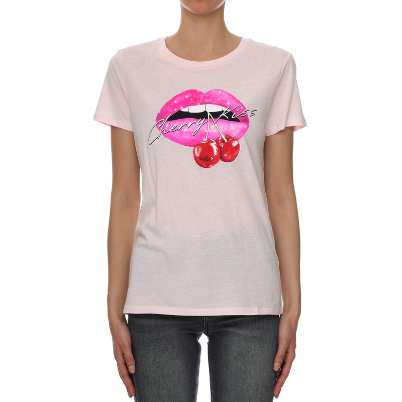 Ženska majica Guess JEANS SS CHERRY KISS TEE