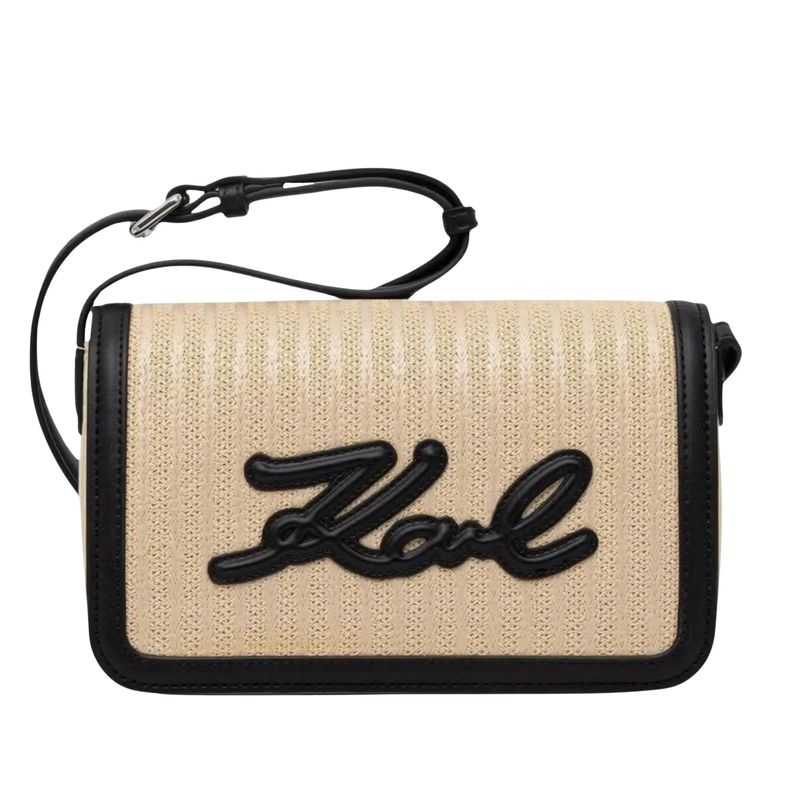 Ženska torba Karl Lagerfeld k/signature raffia crossbody