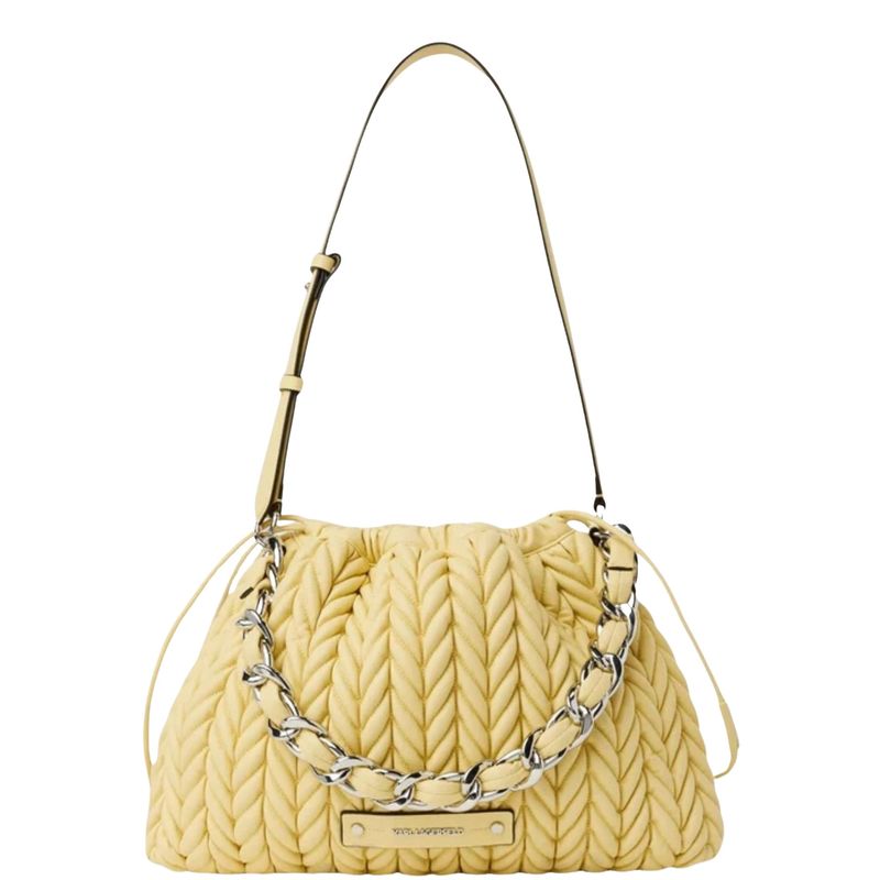 Ženska torba Karl Lagerfeld k/weave md drawstr shb chain