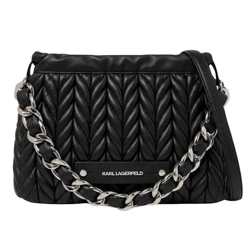 Ženska torba Karl Lagerfeld k/weave sm drawstr cb chain