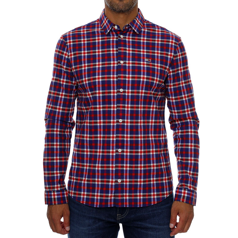 Muška košulja TOMMY HILFIGER TJM STRETCH POPLIN CHECK SHIRT