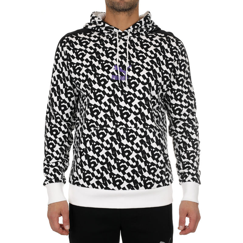 Muški duks Puma Classics Graphics AOP Logo Hoodie