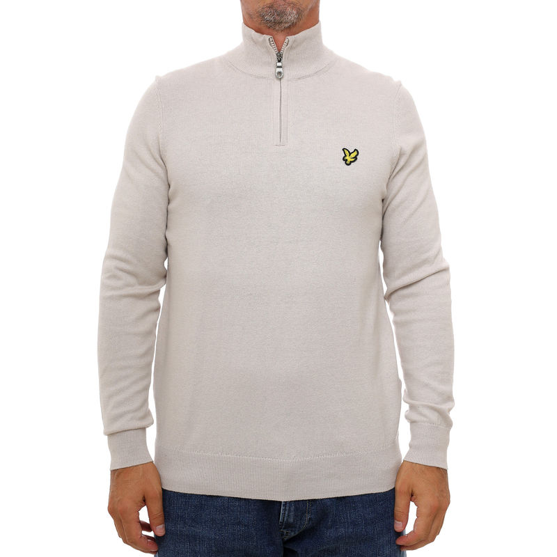 Muški džemper Lyle&Scott Cotton merino quarter zip jumper